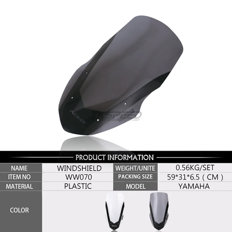 Дефлектор ветрового стекла для мотоцикла Yamaha NMAX155 NMAX 125 2016 2017 2018 из АБС пластика| |
