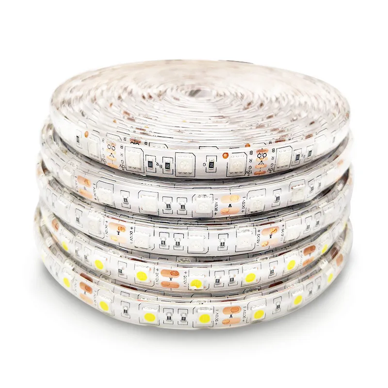 Светодиодный светильник SMD 5050 12 В водонепроницаемая лента для ПК RGB 60