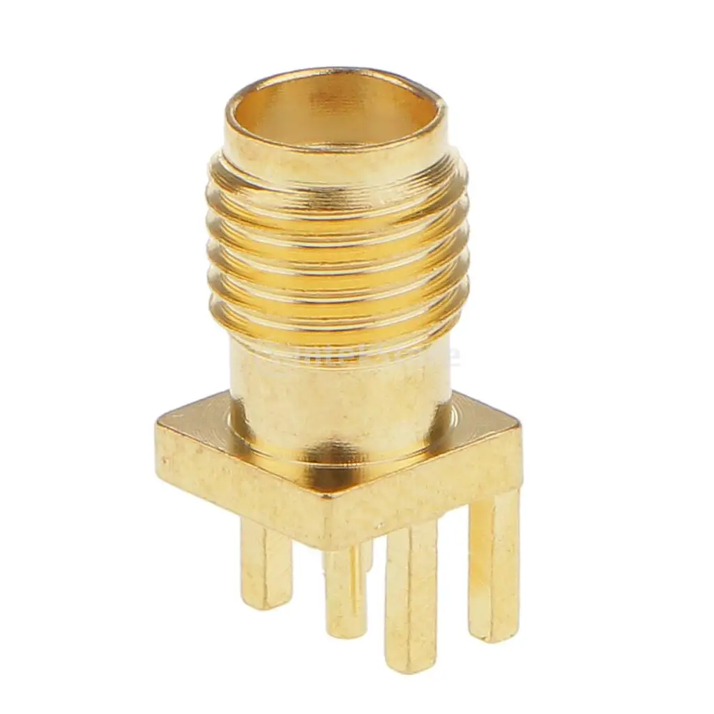 Золотой SMA женский гайка переборка припоя PCB клип край крепление RF разъем|connector sma