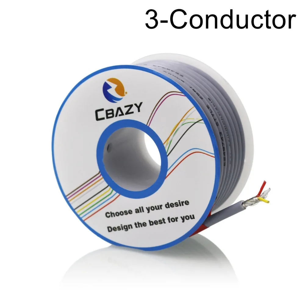 3C-Grey-6M-UL 2547 24 AWG многожильный контрольный кабель медный провод экранированный