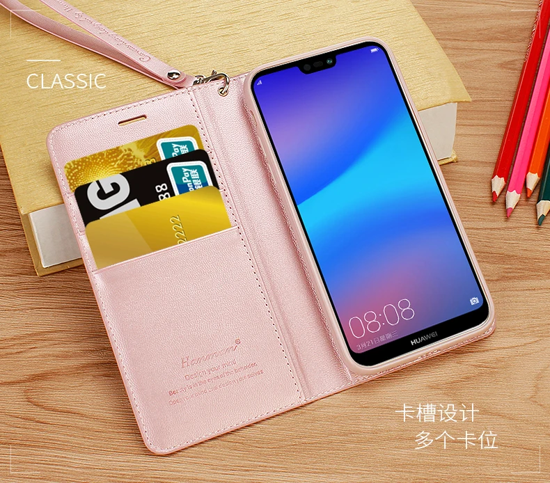 Hanman For Huawei P20 Lite Case Leather Wallet Flip Stand Cover Pro Cases Shell Fashion Coque Fundas Bags | Мобильные телефоны и
