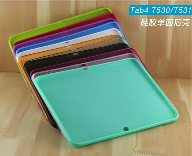 Для Samsung Galaxy Tab 4 10 1 T530 T531 T535 планшет Мягкая силиконовая резина ТПУ задняя крышка