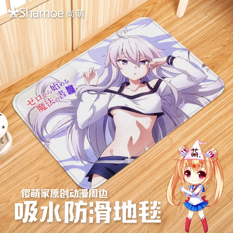 Аниме мультфильм Zero kara Hajimeru Mahou no Sho нескользящий ковер для спальни коврик Tapis Tapete