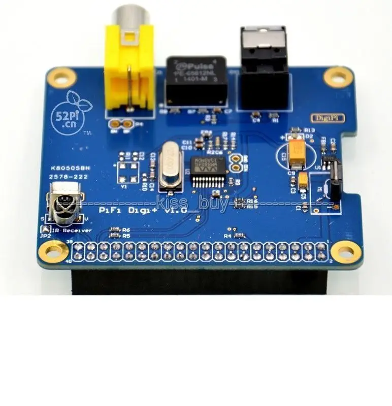 RPI HIFI DiGi + цифровой звуковой карты I2S SPDIF оптический волокно RCA Интерфейс для Raspberry Pi