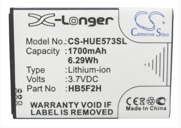 Аккумулятор Cameron Sino 1700 мАч для HUAWEI E5330 E5330Bs 2 E5336 E5336Bs E5372 E5373 E5375 E5377 E5377S 32 EC5377