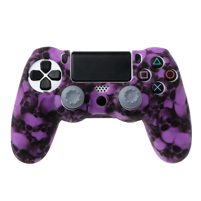Силиконовый защитный чехол для джойстика с черепом + 2 PS4 Pro Slim Controller Прямая