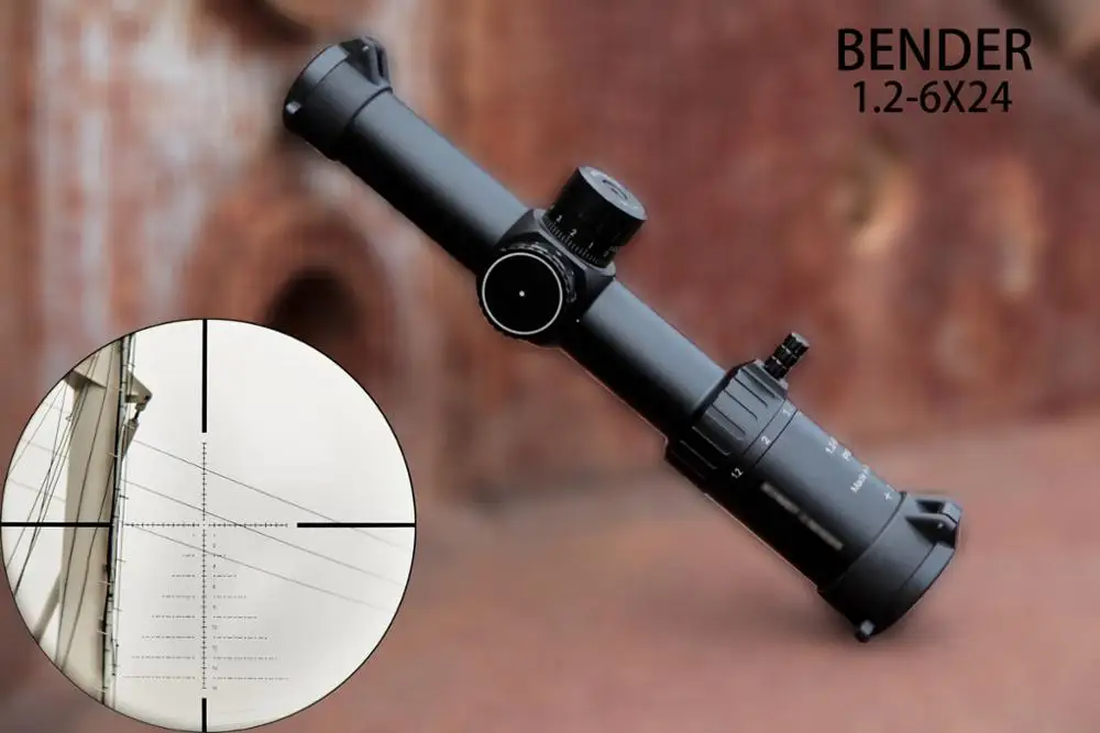 Schmidt Bender 1,2-6x24 30 мм диаметр трубки короткий оптический прицел с подсветкой охотничий прицел со стеклом Улучшенная сетка быстрый фокус