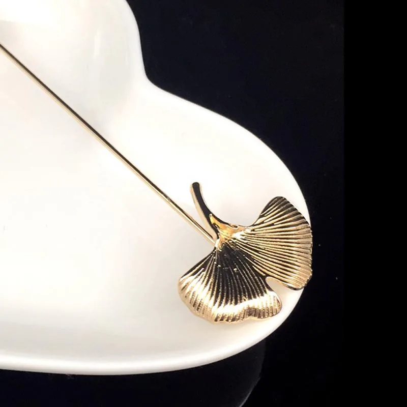 Женская Брошь в виде листьев гинкго билоба 2 цвета | Украшения и аксессуары