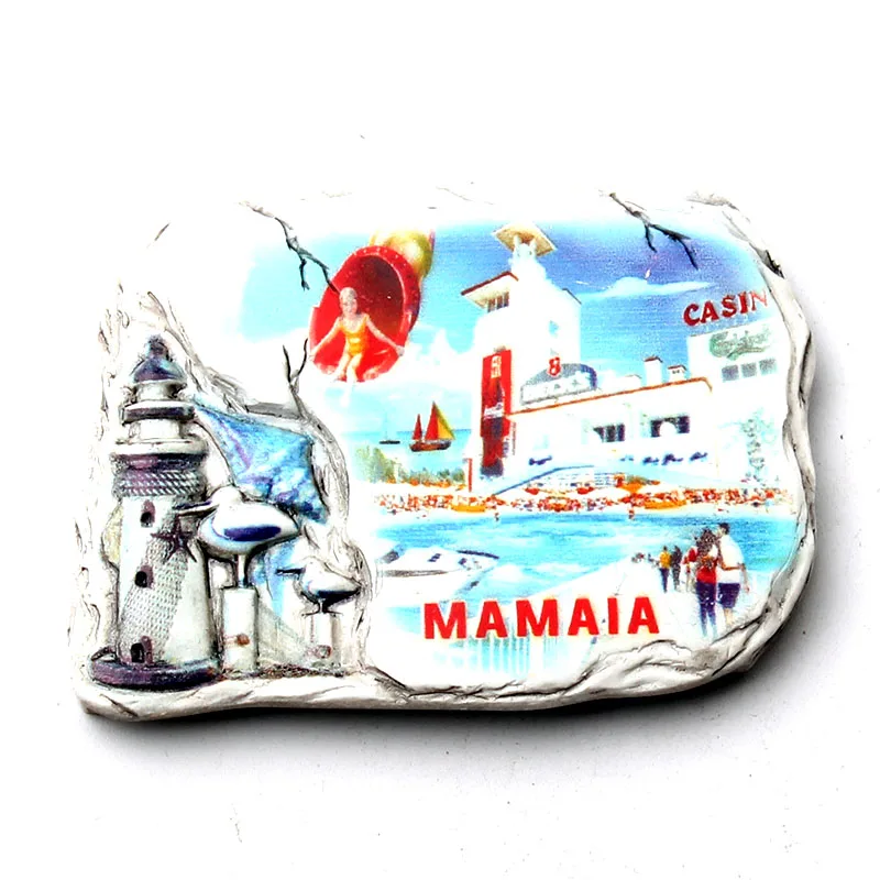 Элитный полимерный 3D магнит для холодильника costinedia Mamaia Барселона подарок