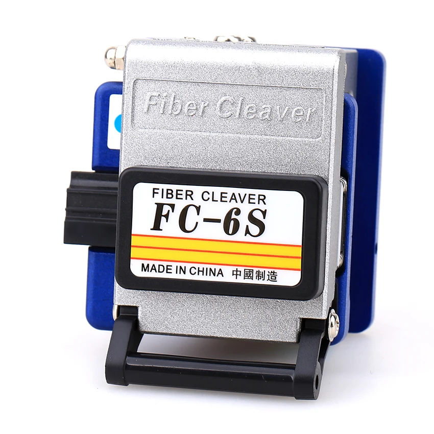 KELUSHI Optical Fiber Cleaver Tools FC-6S Optic Fiber Cleaver Cutter 250um - 900um 12 surface Blade Metal Material