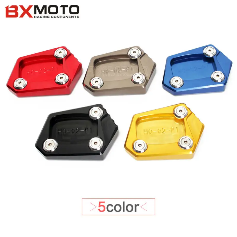 

Titanium Bike CNC aluminum Side Stand Enlarge Plate Red For Honda CB400 NC700S/X NC700D CBR600RR CBR500R CBR300R
