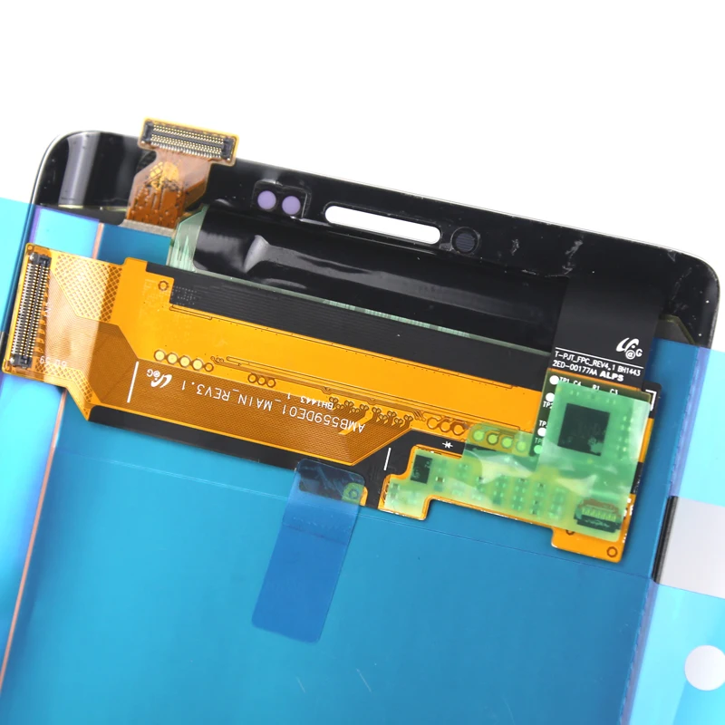 AMOLED Серый Белый сенсорный экран для Samsung Galaxy Note 4 Edge LCD дисплей N915 N9150 N915F Pantalla