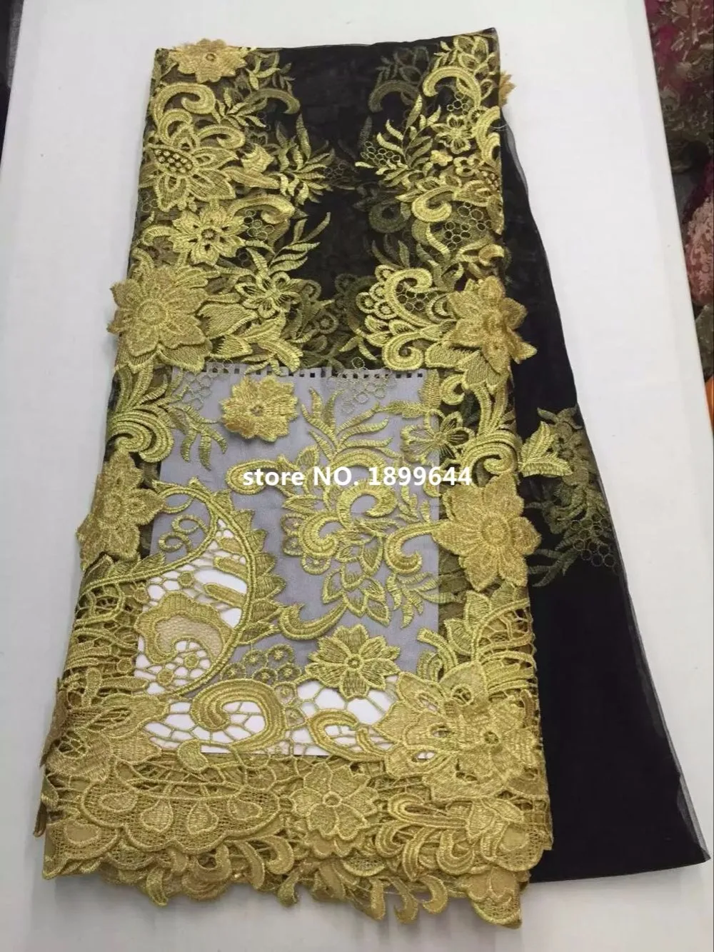 Free Shipping African swiss voile lace high quality Fabric 5 Yards High French Tulle For Gold Color.ML945 | Дом и сад