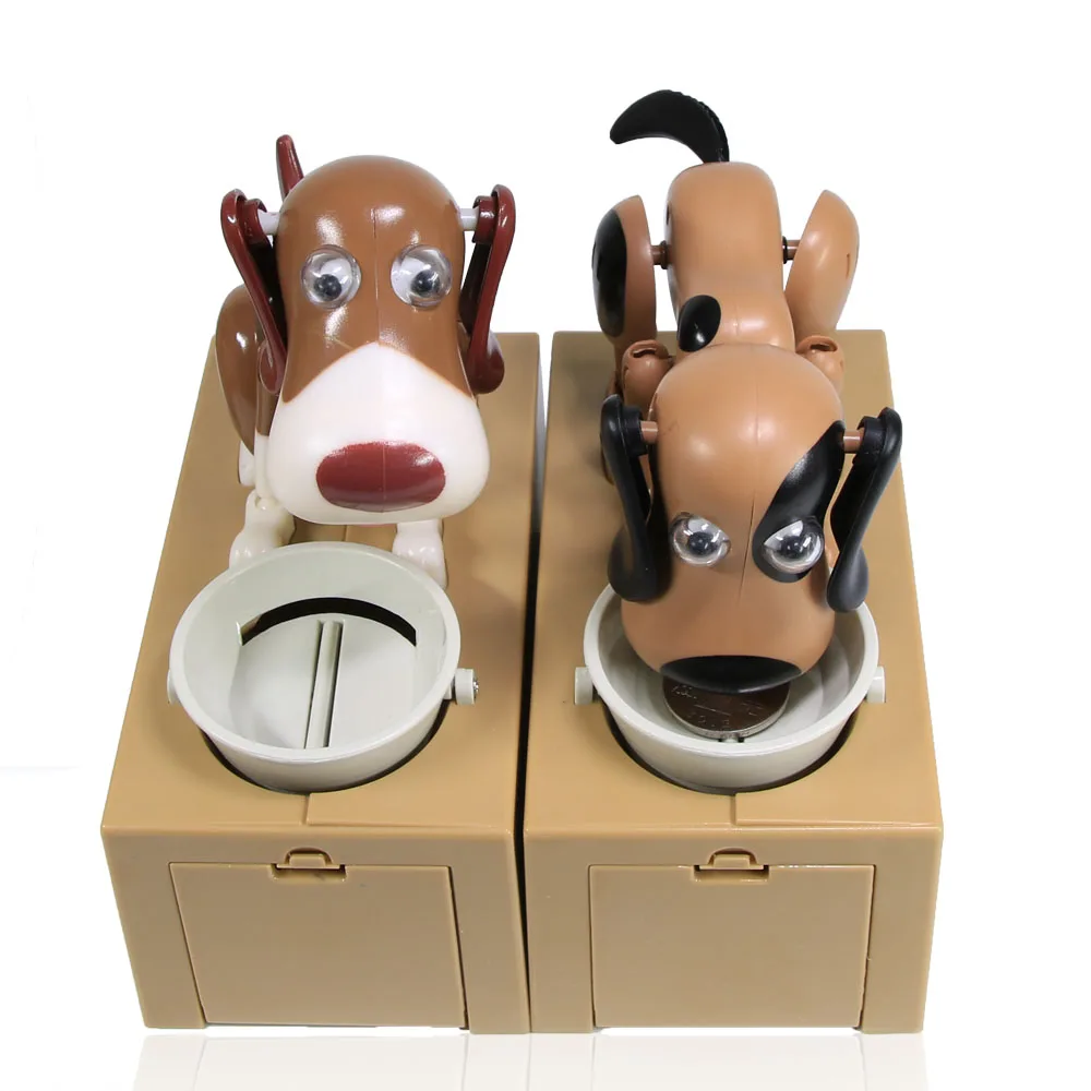 Жадный Роботизированный собачий банк Choken Bako Puppy Money Box голодна собака монета банк автоматический копилка для экономии денег для любителей собак коробка для денег подарок