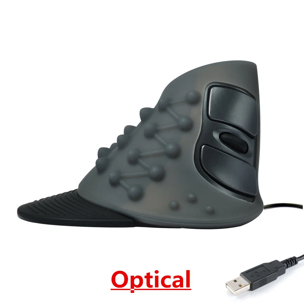 Optical Mouse Black Delux M618 оптическая Вертикальная проводная мышь, 6 кнопок, 1600 dpi, эргономичная мышь для правой руки с резиновой защитной оболочкой для ПК - Цвет: Optical Mouse Black