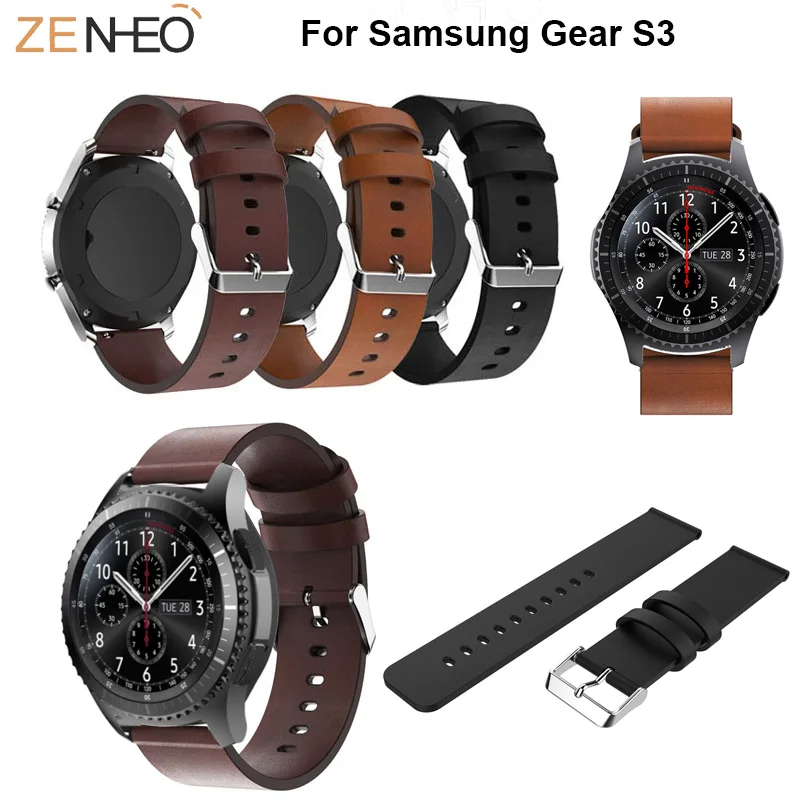 Ремешок для Samsung Galaxy Watch 46 мм сменный кожаный браслет Gear S3 Classic | Наручные часы