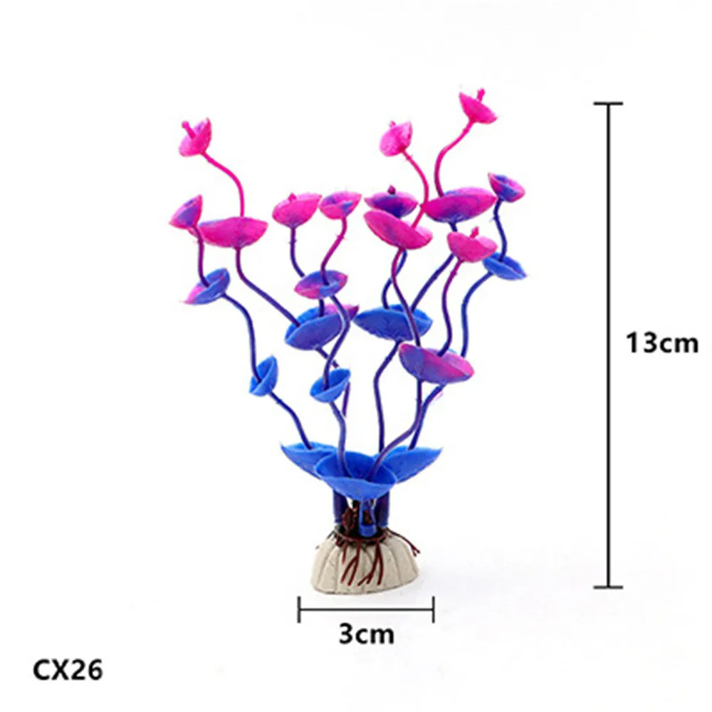 Декоративные растения для аквариума 164 г пластиковые украшения зеленые водная