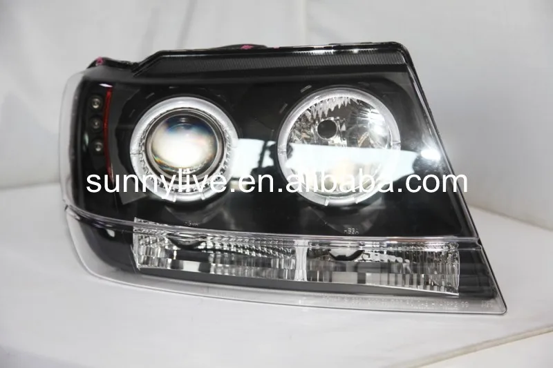 Для Jeep Chrysler Grand Cherokee светодиодный головной светильник ангельские глазки 1999-2004 год SN