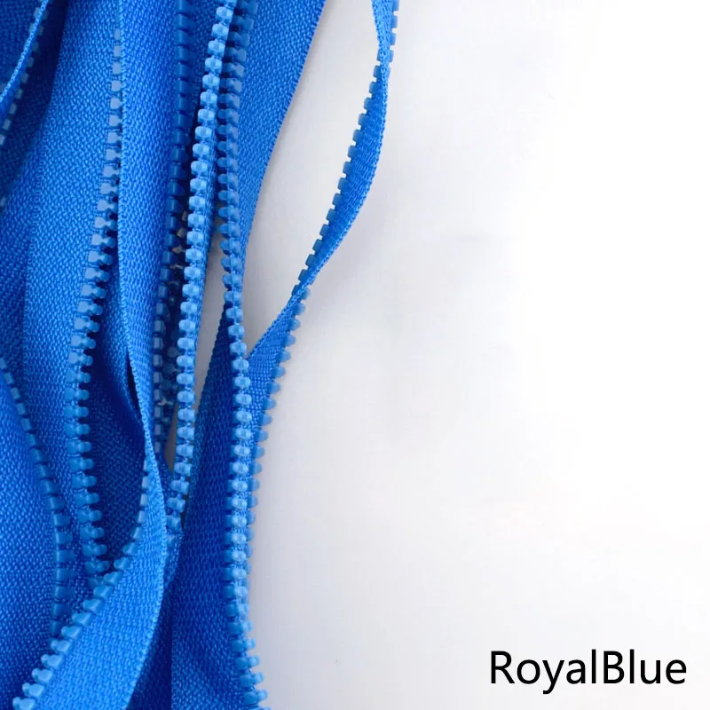 RoyalBlue 10 ярдов 3# Meetee открытый конец смолы молния односторонняя молния слайдер тянуть DIY портной одежды сумки Ручное шитье ремесла Инструменты Аксессуары - Цвет: RoyalBlue