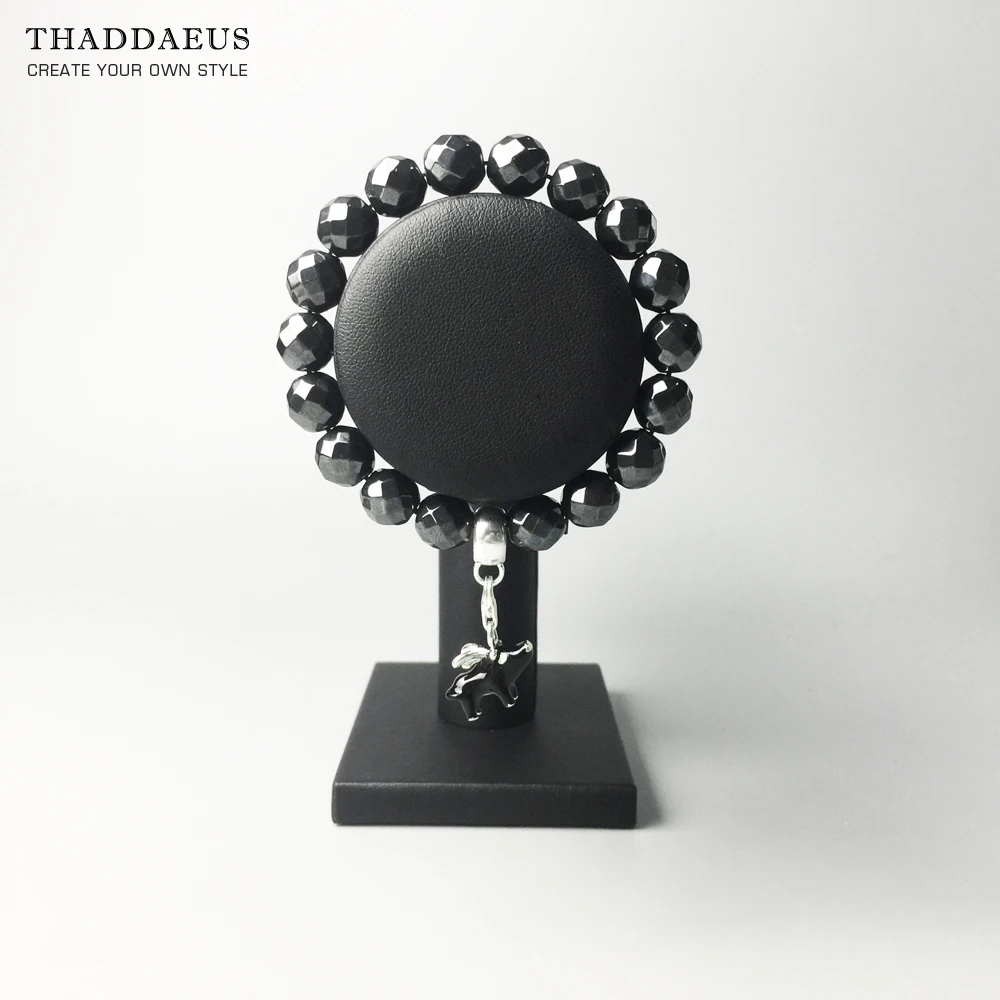 Браслет из Гематитовых бусин очаровательные модные ювелирные изделия в