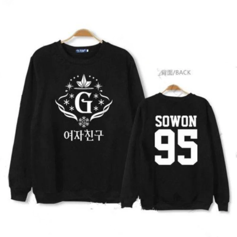 Mainlead KPOP GFRIEND snowwear 3-й альбом SINB UM JI Unsiex пуловер с капюшоном | Женская одежда