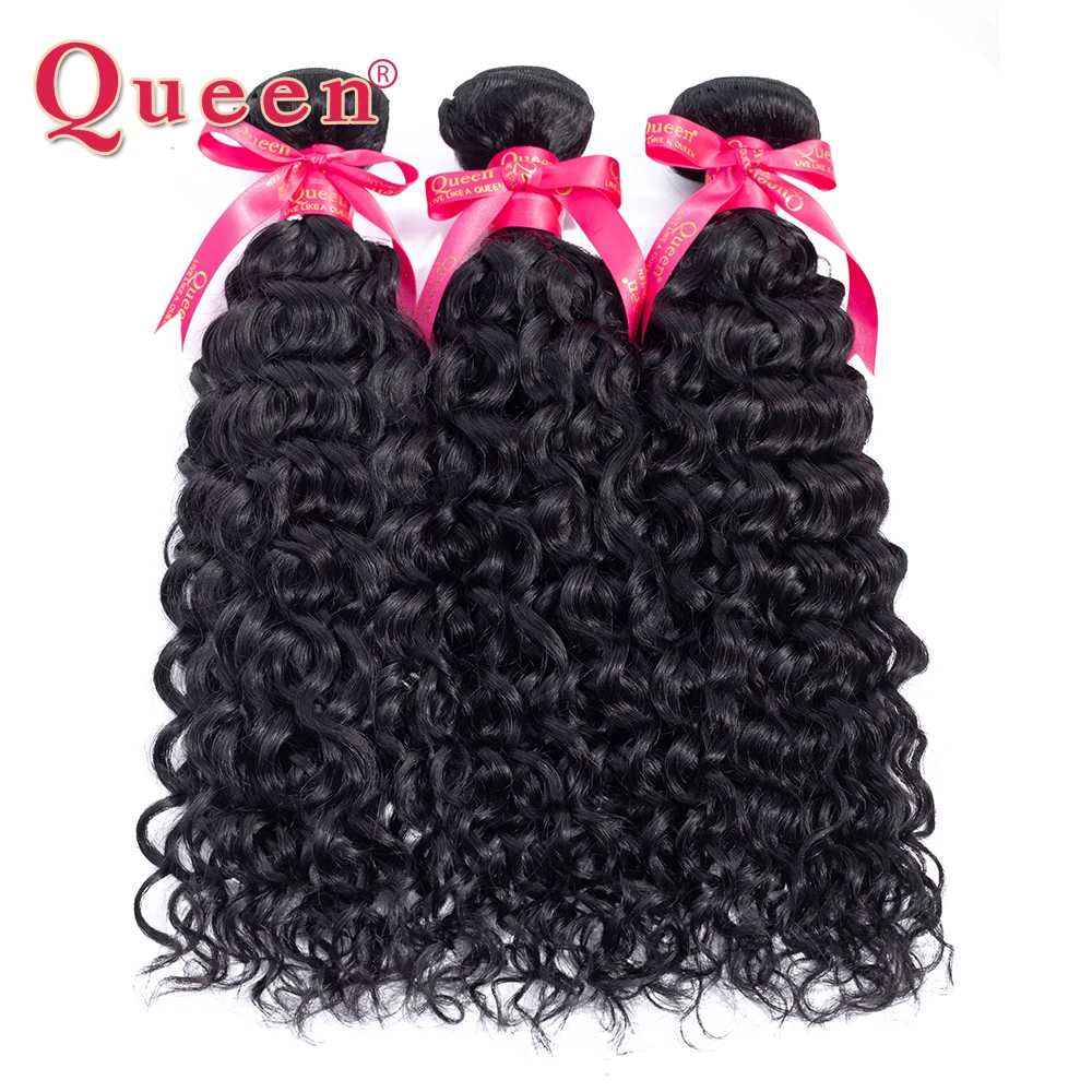 Queen товары Air бразильские волосы пучки воды волна 3 Связки Дело remy Weave Расширения