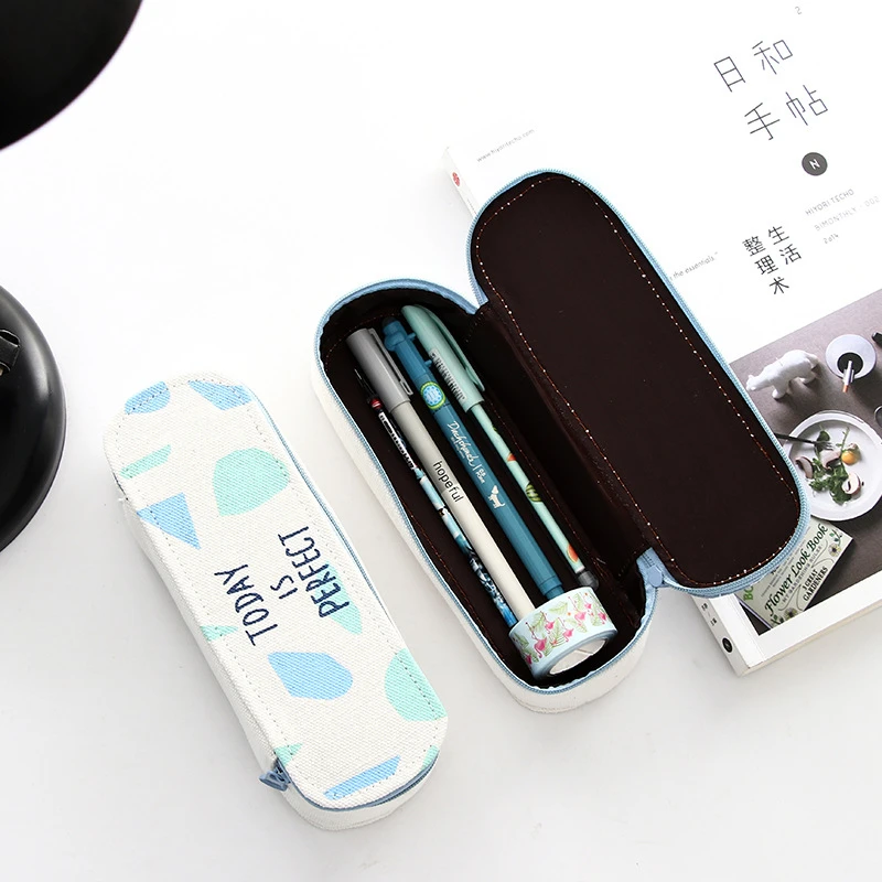 DL Корейская Студенческая креативная парусиновая ручка с буквенным принтом