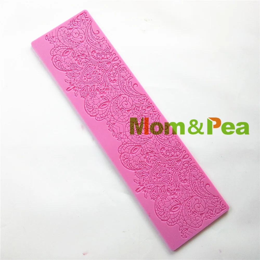 Силиконовая кружевная форма Mom &amp Pea GX140 бесплатная доставка украшение для торта