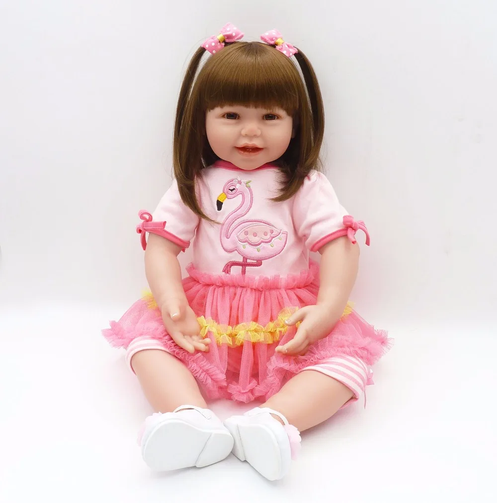 24&quot lovely girl princess dolls reborn soft silicone vinyl baby for kids child birthay gift bonecas | Игрушки и хобби