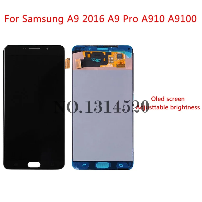 100% AMOLED для SAMSUNG GALAXY A9 Pro ЖК-дисплей 2016 A910 A9100 A910F Дисплей Сенсорный экран Замена |