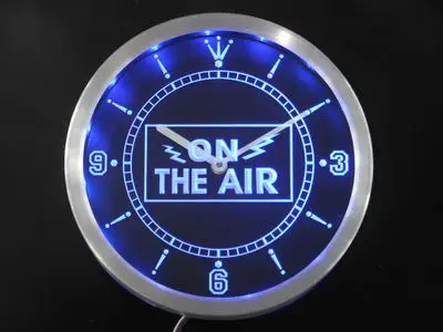

nc0263 On the Air Neon Light Signs LED Wall Clock