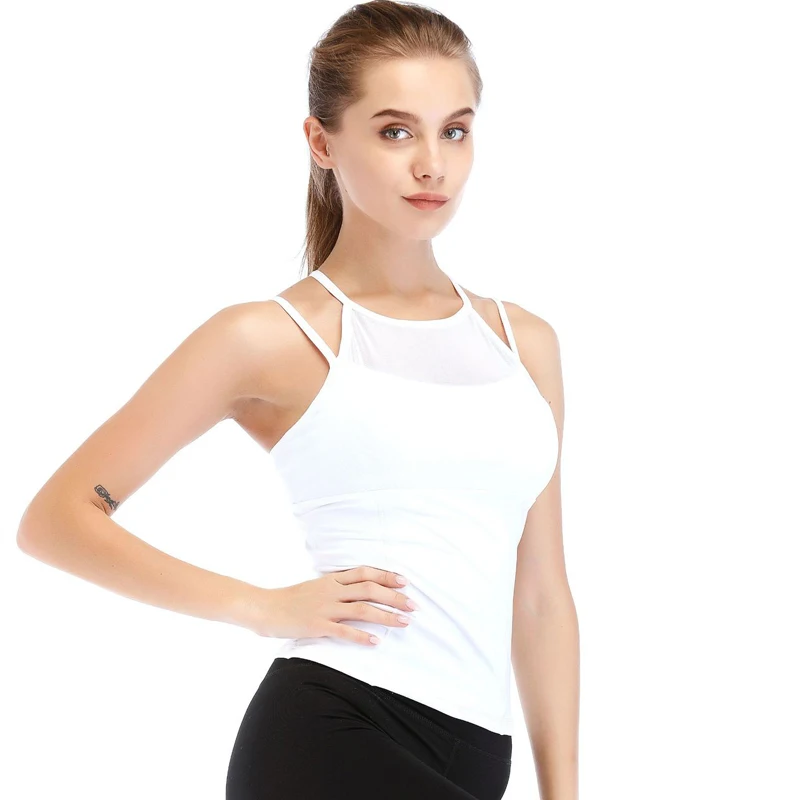 Женский сексуальный спортивный жилет для йоги розовая футболка спортивная