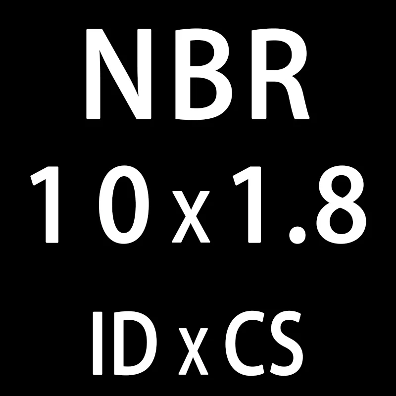 50 шт./лот резиновым кольцом NBR пломбирование уплотнительное кольцо 1,8 мм Толщина ID7.1/7,6/8/8,5/9/9,5/10/10,6/11,2 мм нитрил-хомут с круглым воротником для мальчиков и девочек уплотнение шайба - Цвет: ID10mm