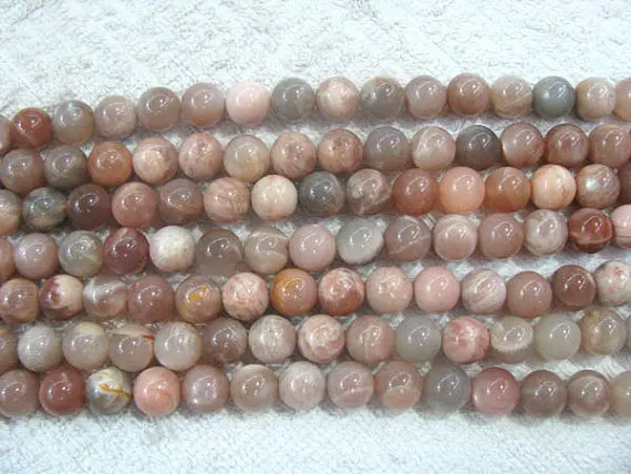 

High Quality 2strands 4-16mm Natural sunstone stone Round Ball rainbow sunstone bead jewelry beads