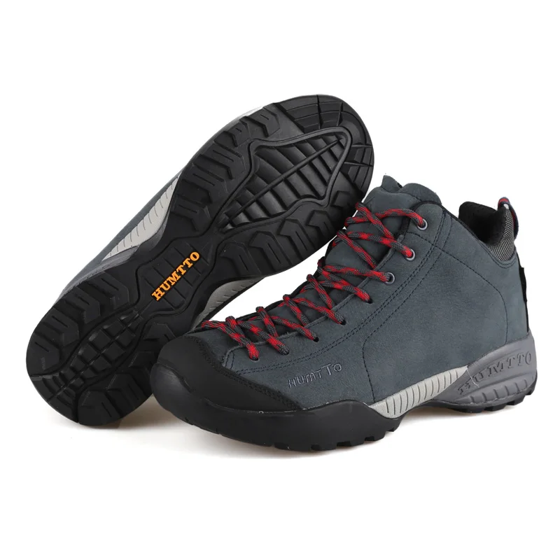 Кроссовки мужские из натуральной кожи водонепроницаемые дышащие|climbing boots|waterproof