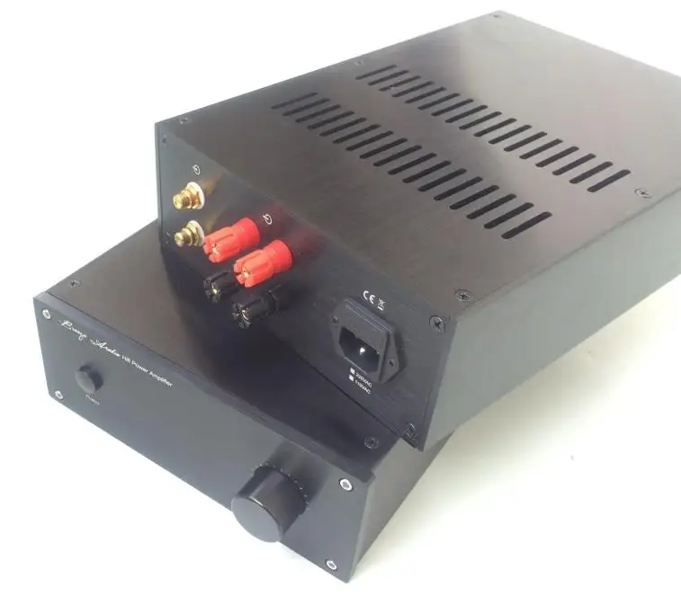 JC2208A DIY полностью алюминиевый усилитель мощности предусилитель шасси/усилитель