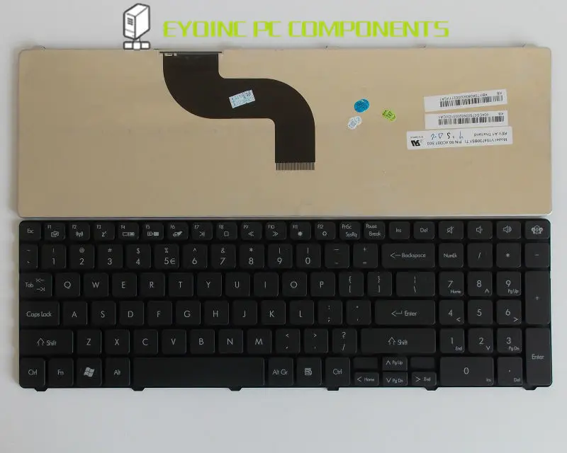 Оригинальная клавиатура для Gateway KB.I170G.197 PK130C82000 NSK-ALB1D NSKALB1D US Макет Черный |