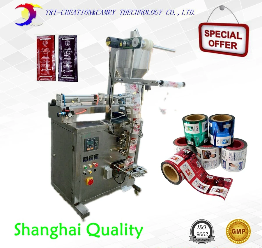 packing machine for food,ketchup sauce packing machine,3 side,bag forming packing machine