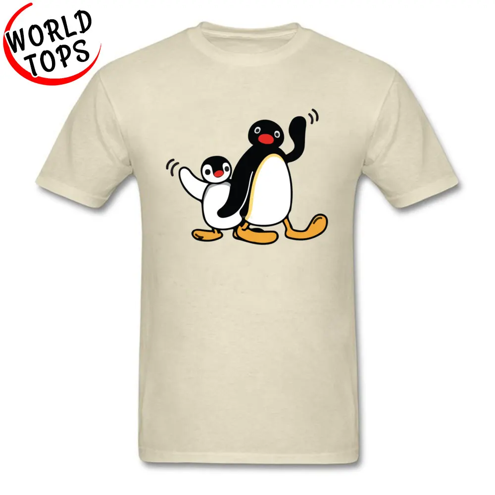 Pingu Pinga Пингвины Мультфильм Графический футболки хлопок мужская домашняя кофта с круглым горлом Топы футболка мальчик мужские повседневные футболки Забавные топы футболки