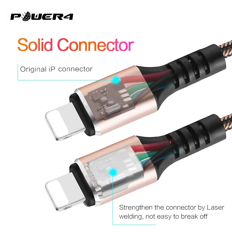 Power4 USB Type C кабель для iPhone/Lightning кабели 2 м 18 Вт шнур зарядки телефона iPhone 11 Pro Max xs xr 8 7