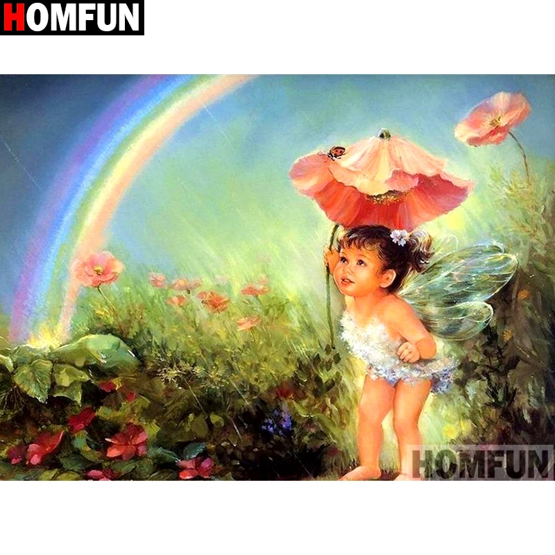 Алмазная живопись HOMFUN сделай сам вышивка крестиком из квадратных/круглых страз