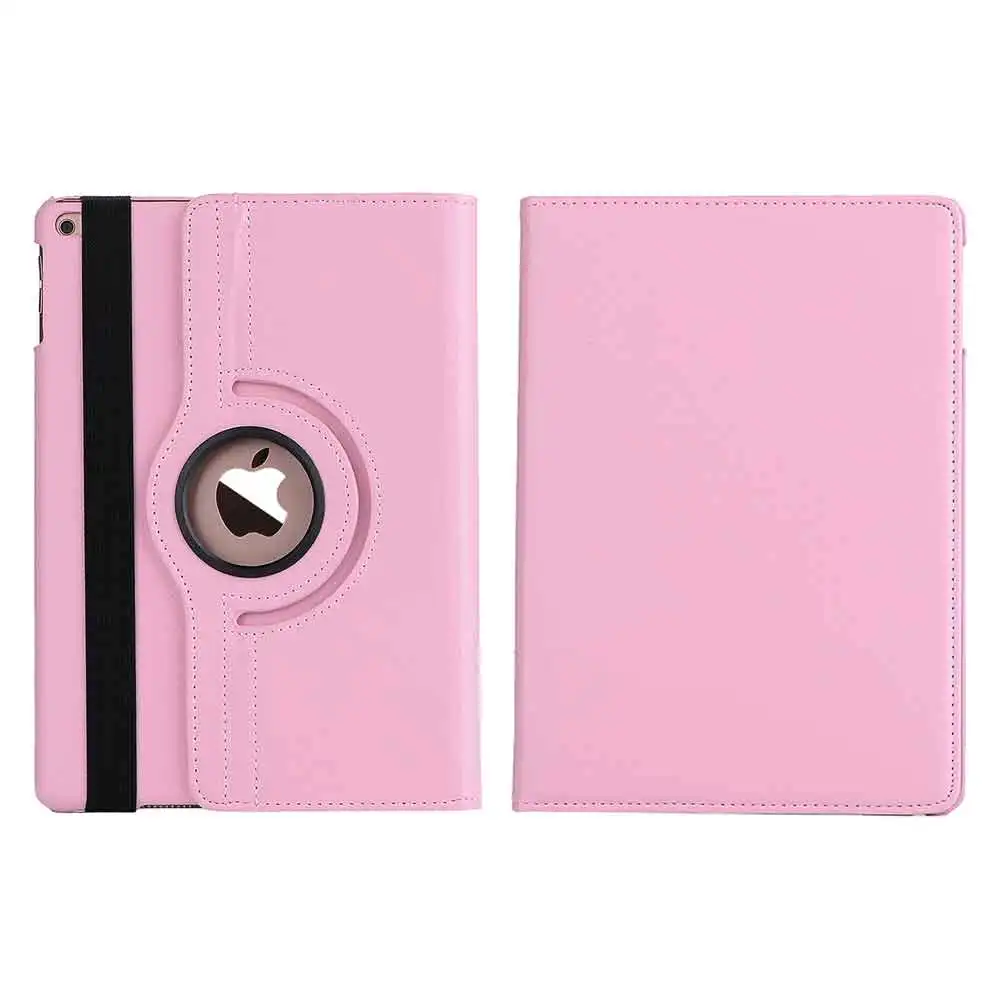 Pink 360 Вращающийся Защитный чехол для iPad 2/3/4 Чехол(9,7 дюйма старого образца) Folio кожаный Fundas со стилями ручка+ защитная пленка на экран - Цвет: Pink