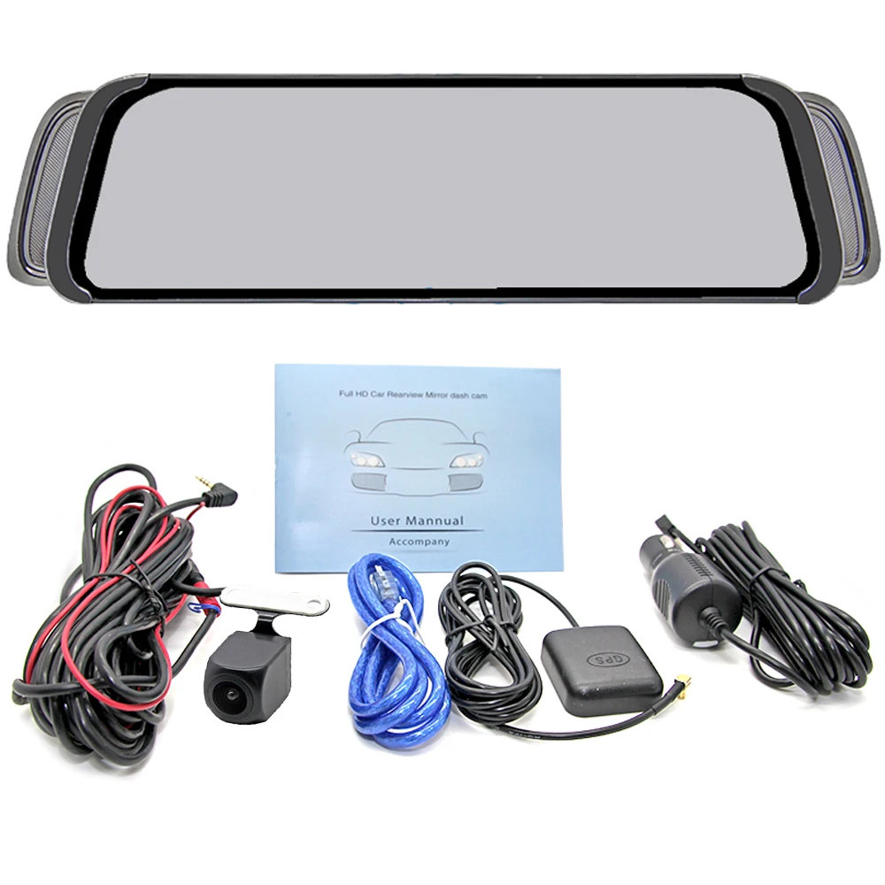Автомобильный видеорегистратор Bluavido 10 дюймов 4G android ADAS GPS навигация FHD 1080P