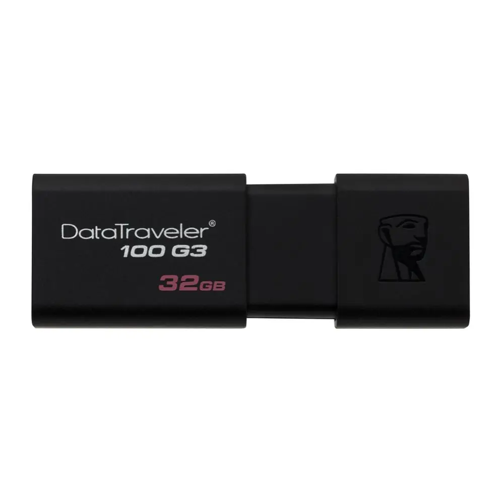 Kingston technology DataTraveler 100 G3 32 GB 3 0 (3 1 Gen 1) Conector USB Tipo A 40 МБ/с. Deslizar Negro | Компьютеры и офис