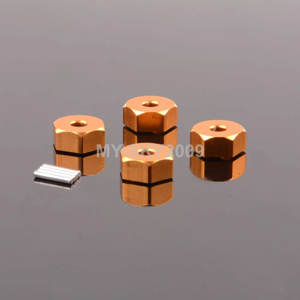 4 шт. 539057 Алюминий 12 мм колеса с шестигранной толщиной 5 &amp PIN для RC 1:10 FS игрушки
