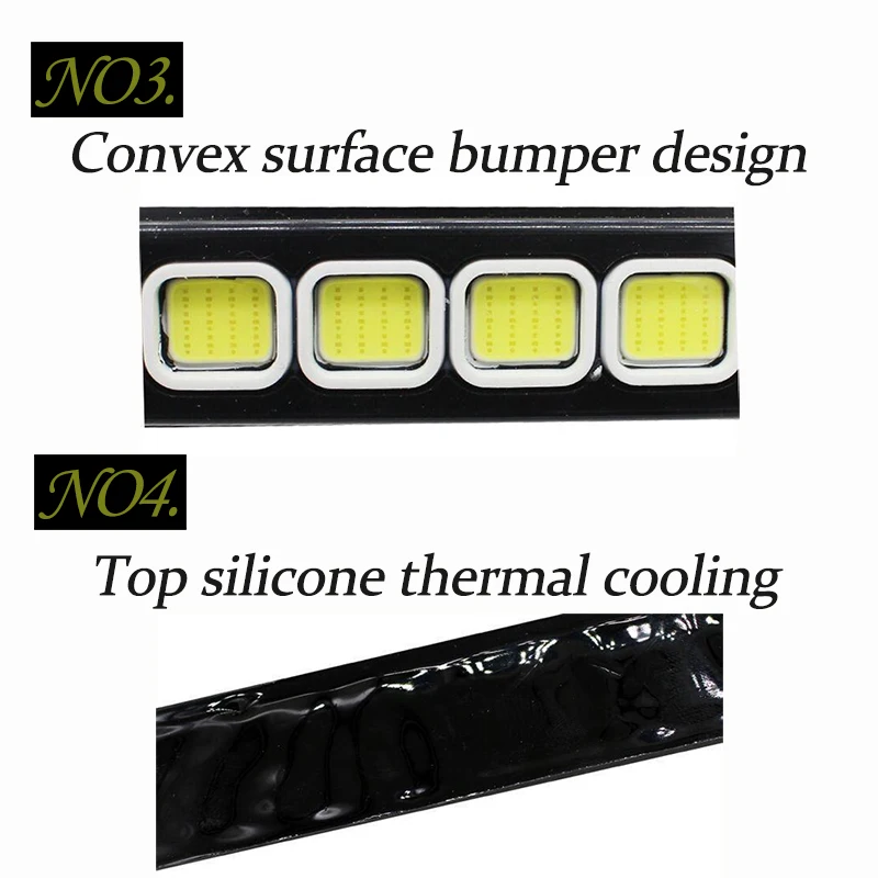 2 шт. светодиодный дневные ходовые огни для стайлинга автомобилей