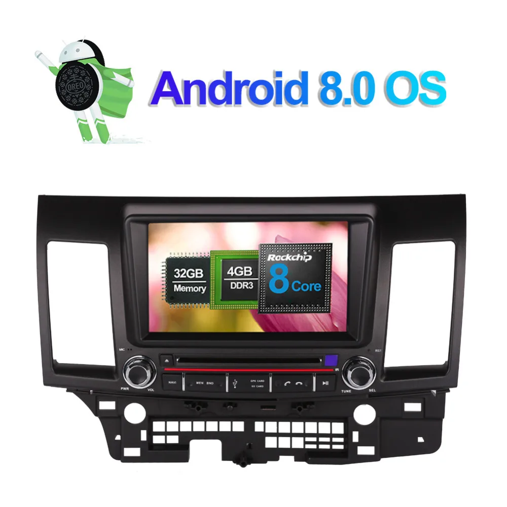 8 дюймовый автомобильный GPS навигатор Android 0 Восьмиядерный процессор ОЗУ 4 Гб Bluetooth