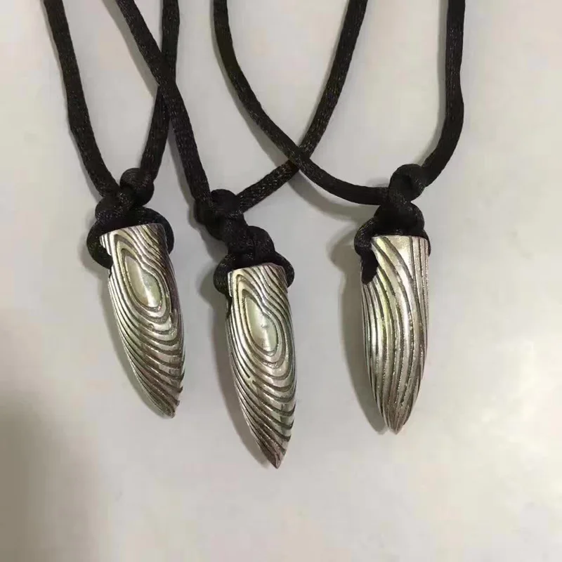 Мужское серебряное ожерелье с черной веревочной цепочкой 925 пробы модное