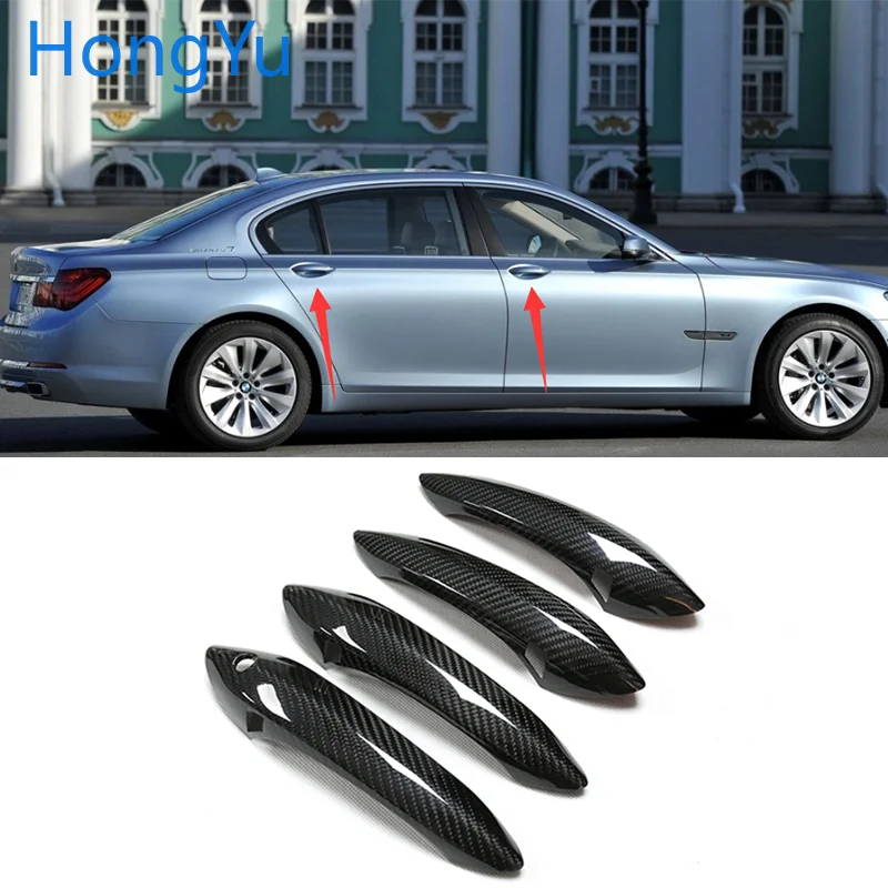 

Для BMW 7 серии F01 F02 F03 F04 2009-2015, автомобильный наружный карбоновый чехол для дверной ручки, декоративная накладка