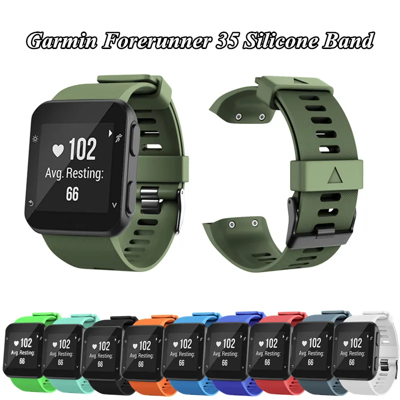 Для Garmin Forerunner 35 Резина сменный ремешок для наручных часов Открытый спортивный